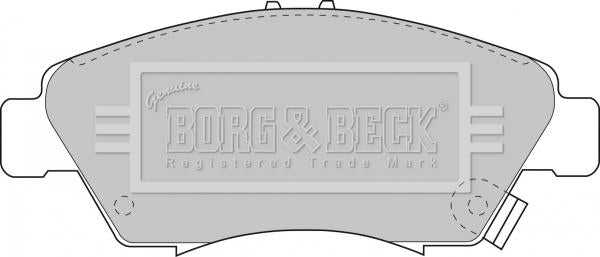 Borg & Beck, Borg & Beck Brake Pad Set - BBP1457 fits Honda Civic/CRX EG/EH/EK