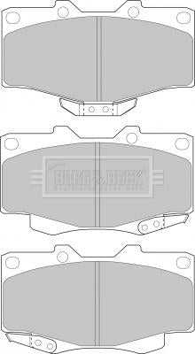 Borg & Beck, Borg & Beck Brake Pad Set - BBP1469 fits Toy Hilux/VW Taro 97-06