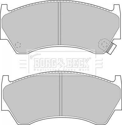 Borg & Beck, Borg & Beck Brake Pad Set - BBP1470 fits Nissan 200SX/Almera 94-