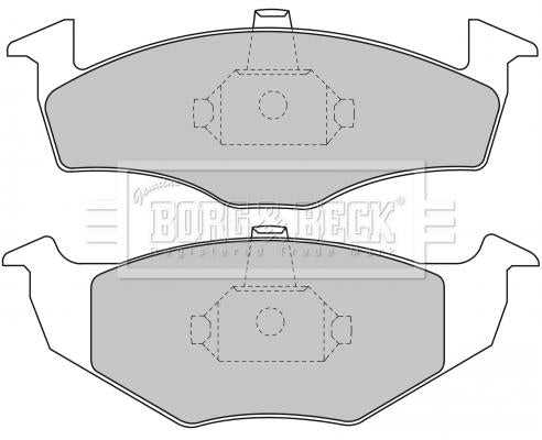 Borg & Beck, Borg & Beck Brake Pad Set - BBP1471 fits Seat Arosa/VW Lupo/Polo 94-