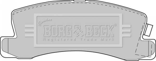 Borg & Beck, Borg & Beck Brake Pad Set - BBP1477 fits Toyota Celica 2/90-10/99