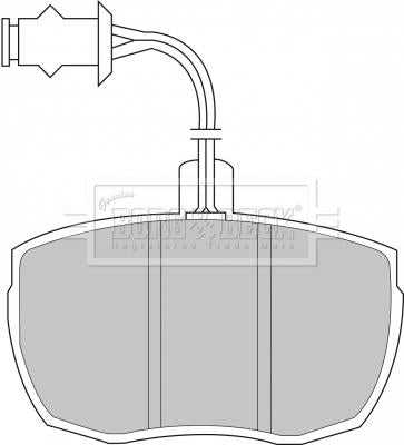 Borg & Beck, Borg & Beck Brake Pad Set - BBP1481 fits Rover (F) R90 approved