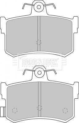 Borg & Beck, Borg & Beck Brake Pad Set - BBP1482 fits Rover 800 91- MGF 95-