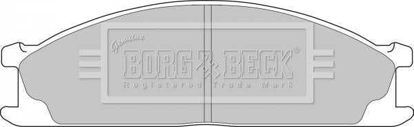 Borg & Beck, Borg & Beck Brake Pad Set - BBP1486 fits Nissan Pick-Up (D22) 5/98-08