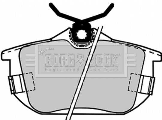 Borg & Beck, Borg & Beck Brake Pad Set - BBP1488 fits Mit Caris/Proton/Volvo S40 95-