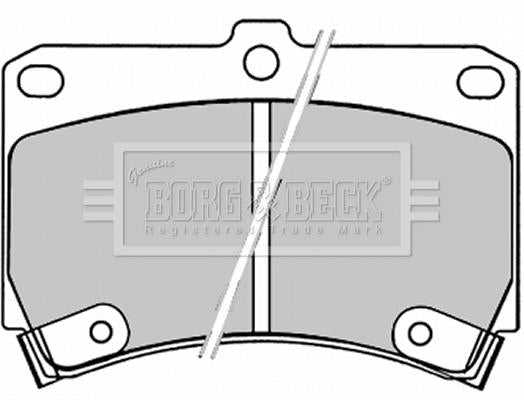 Borg & Beck, Borg & Beck Brake Pad Set - BBP1520 fits Mazda (F) R90 approved