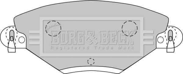 Borg & Beck, Borg & Beck Brake Pad Set -  BBP1722 fits Citroen C5 2.0,2.0HDi 2001-