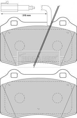 Borg & Beck, Borg & Beck Brake Pad Set -  BBP1737 fits Fiat Coupe 2.0 20v 96-