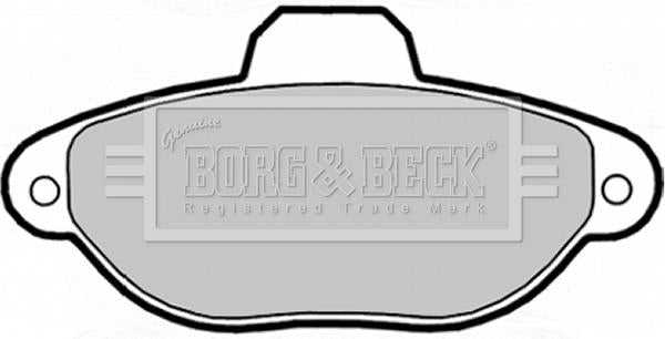 Borg & Beck, Borg & Beck Brake Pad Set -  BBP1738 fits Fiat 500,Ford Ka