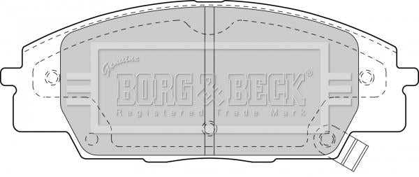 Borg & Beck, Borg & Beck Brake Pad Set -  BBP1742 fits Honda S2000 99-