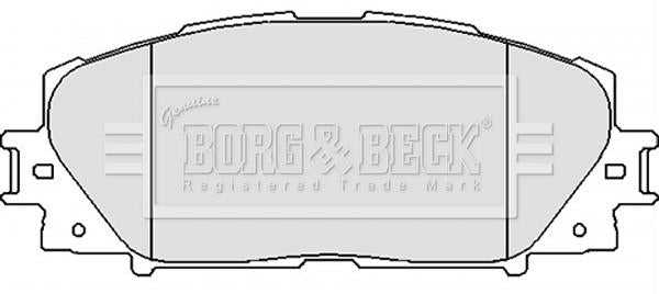 Borg & Beck, Borg & Beck Brake Pad Set - BBP2123 fits Toyota Prius 1.8 08-