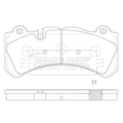 Borg & Beck, Borg & Beck Brake Pads - BBP2840