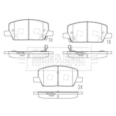 Borg & Beck, Borg & Beck Brake Pads - BBP2850