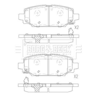 Borg & Beck, Borg & Beck Brake Pads - BBP2869