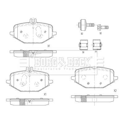 Borg & Beck, Borg & Beck Brake Pads - BBP2874