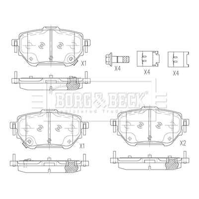 Borg & Beck, Borg & Beck Brake Pads - BBP2875