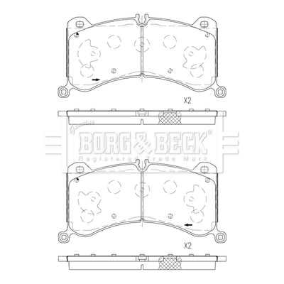 Borg & Beck, Borg & Beck Brake Pads - BBP2877