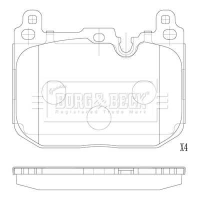 Borg & Beck, Borg & Beck Brake Pads - BBP2878