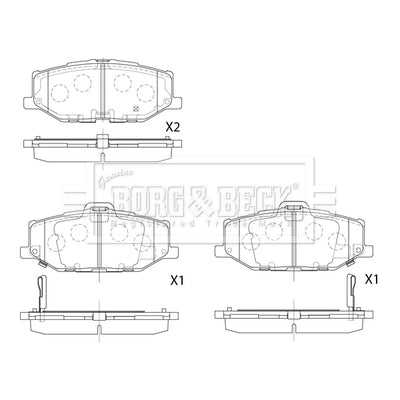 Borg & Beck, Borg & Beck Brake Pads - BBP2879