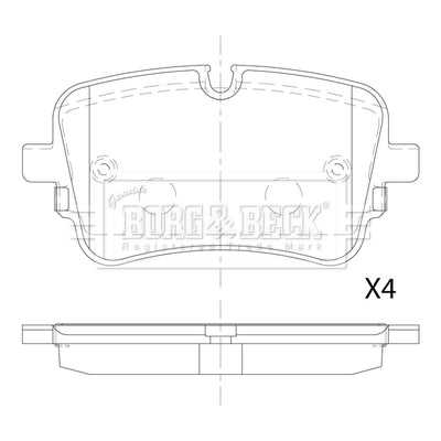 Borg & Beck, Borg & Beck Brake Pads - BBP2882