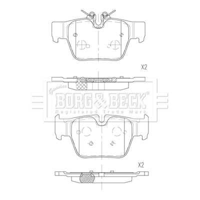 Borg & Beck, Borg & Beck Brake Pads - BBP2889