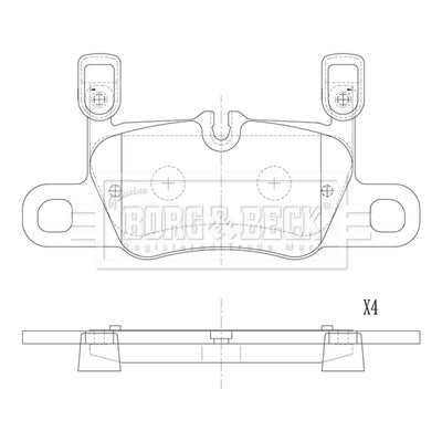 Borg & Beck, Borg & Beck Brake Pads - BBP2895