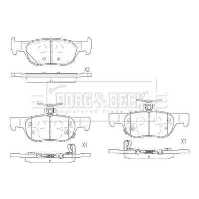 Borg & Beck, Borg & Beck Brake Pads - BBP2897