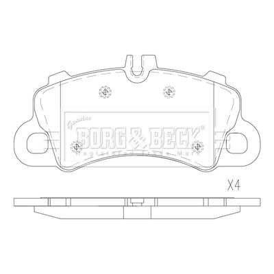 Borg & Beck, Borg & Beck Brake Pads - BBP2900