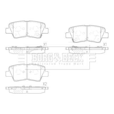 Borg & Beck, Borg & Beck Brake Pads - BBP2901