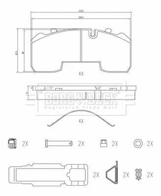 Borg & Beck, Borg & Beck Brake Pads - BBP32999