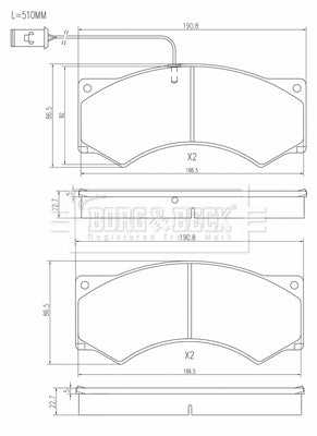 Borg & Beck, Borg & Beck Brake Pads - BBP33019