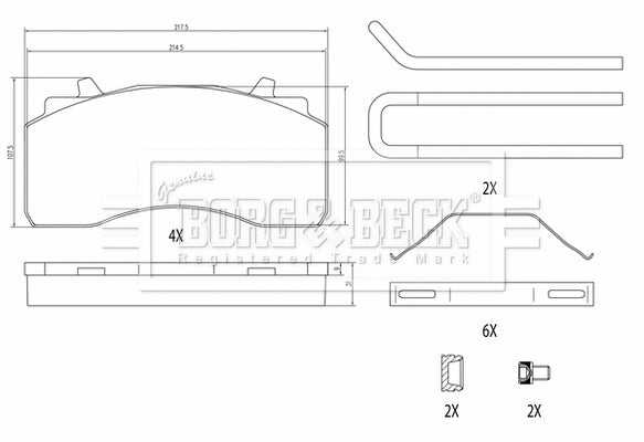 Borg & Beck, Borg & Beck Brake Pads - BBP33021