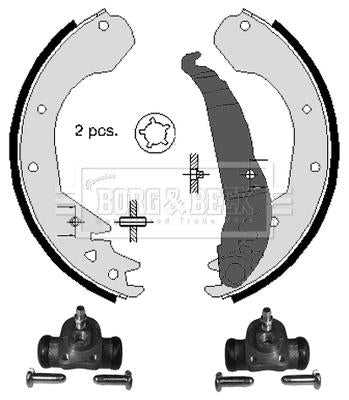 Borg & Beck, Borg & Beck Brake Shoe Kit  - BBS1007K fits Vauxhall Corsa 94-00