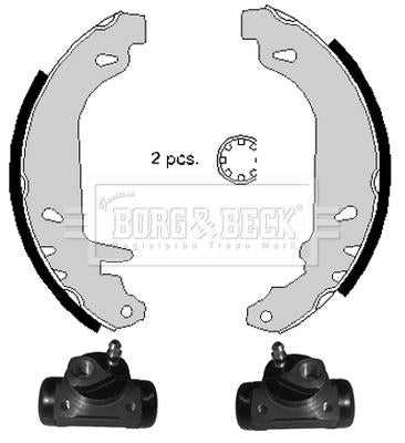 Borg & Beck, Borg & Beck Brake Shoe Kit  - BBS1009K fits Renault Clio 90-98