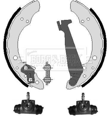 Borg & Beck, Borg & Beck Brake Shoe Kit  - BBS1015K fits Audi A2,VW Polo 00-