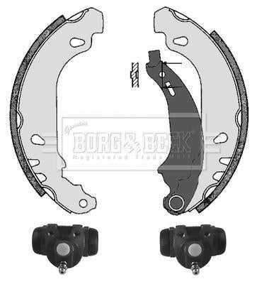 Borg & Beck, Borg & Beck Brake Shoe Kit  - BBS1023K fits Peugeot 206 98-