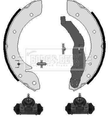 Borg & Beck, Borg & Beck Brake Shoe Kit  - BBS1035K fits Renault Laguna, Megane 97-03