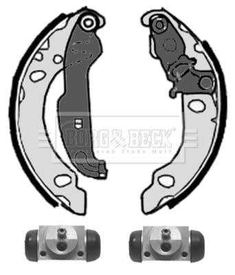 Borg & Beck, Borg & Beck Brake Shoe Kit  - BBS1038K fits Ford Fiesta 95-02