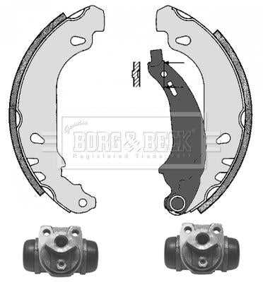 Borg & Beck, Borg & Beck Brake Shoe Kit  - BBS1043K fits Renault Clio 98-08