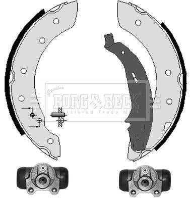 Borg & Beck, Borg & Beck Brake Shoe Kit  - BBS1047K fits Renault Clio II 98-08