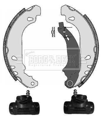 Borg & Beck, Borg & Beck Brake Shoe Kit  - BBS1062K fits Peugeot 206 02-