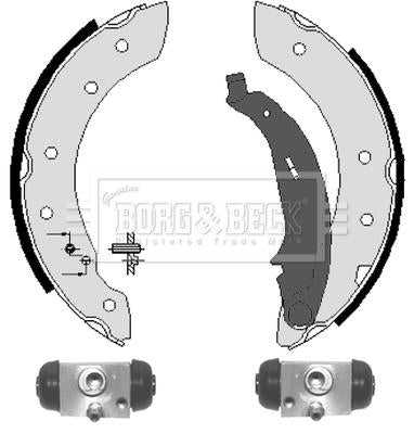 Borg & Beck, Borg & Beck Brake Shoe Kit  - BBS1068K fits Peugeot 206 02-