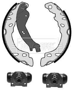 Borg & Beck, Borg & Beck Brake Shoe Kit  - BBS1086K fits Fiat 500,Panda 03-