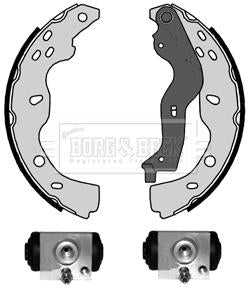 Borg & Beck, Borg & Beck Brake Shoe Kit  - BBS1087K fits Fiat Sedici 06-