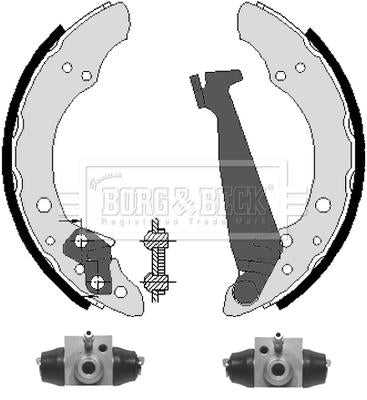 Borg & Beck, Borg & Beck Brake Shoe Kit  - BBS1091K fits VW Golf 94-02