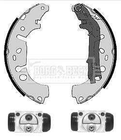 Borg & Beck, Borg & Beck Brake Shoe Kit  - BBS1094K fits Fiat Grande Punto 05-