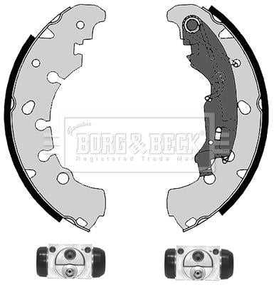 Borg & Beck, Borg & Beck Brake Shoe Kit  - BBS1116K fits Citroen Nemo 08-