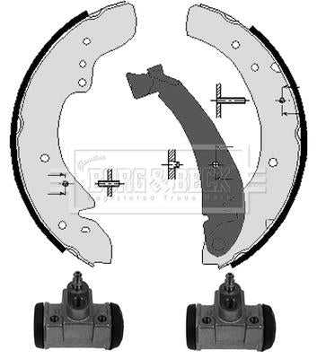 Borg & Beck, Borg & Beck Brake Shoe Kit  - BBS1126K fits Peugeot Boxer 94-02