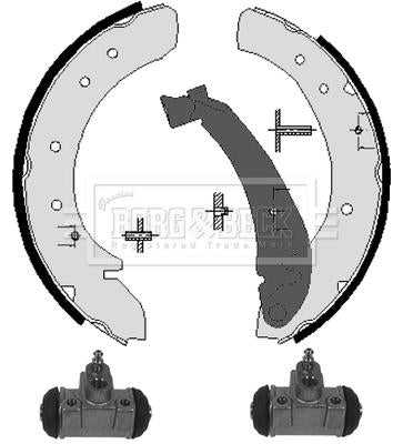 Borg & Beck, Borg & Beck Brake Shoe Kit  - BBS1127K fits Peugeot Boxer 94-02