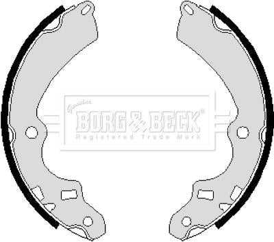 Borg & Beck, Borg & Beck Brake Shoes  - BBS6091 fits Suzuki,Vauxhall